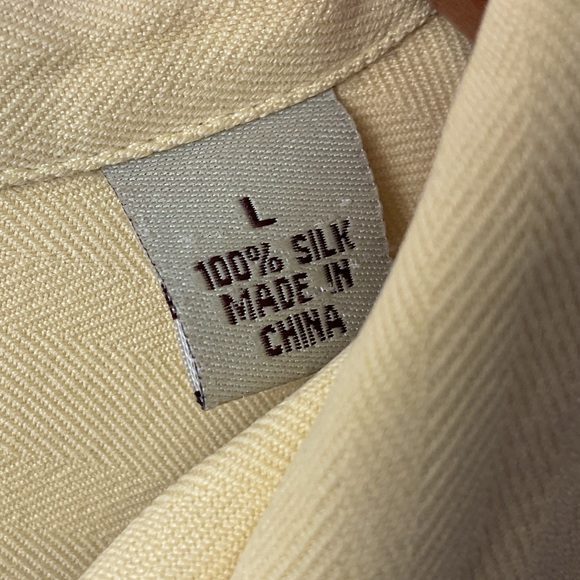 Pre-Owned Tommy Bahama Men’s 100% Silk Button Up Shirt, Size L - Picture 4 of 9